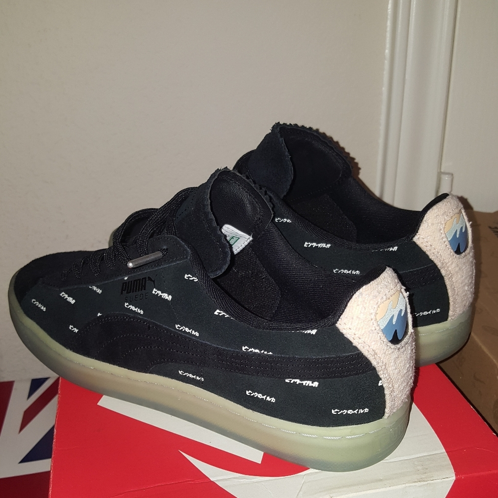 Puma Suede Pink Dolphin Black